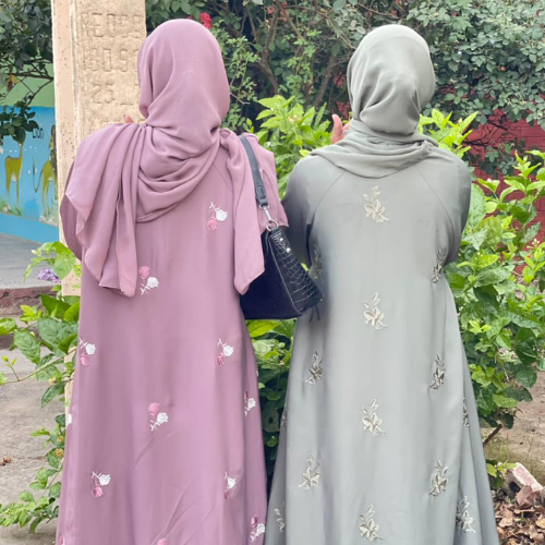The Willow Embroidered Abaya - Image 3