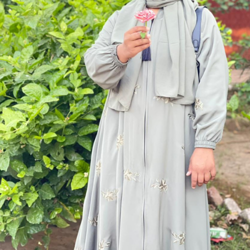 The Serene Embroidered Abaya - Image 3