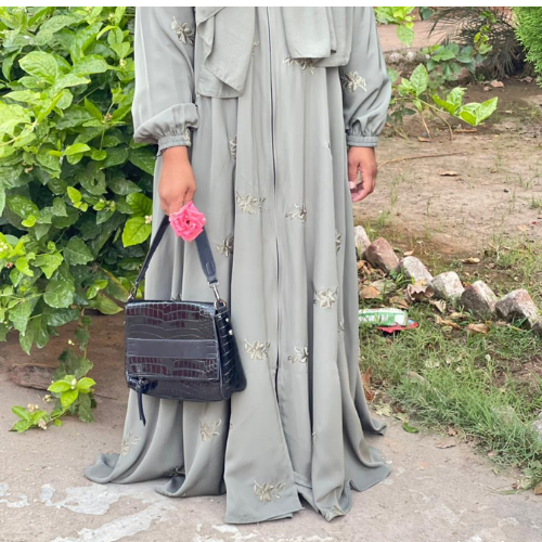 The Serene Embroidered Abaya - Image 5