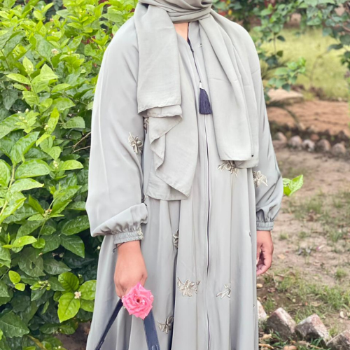 The Serene Embroidered Abaya - Image 8